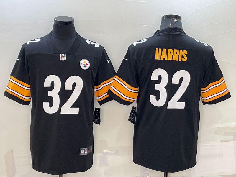 Men Pittsburgh Steelers 32 Harris Black 2022 Nike Limited Vapor Untouchable NFL Jerseys